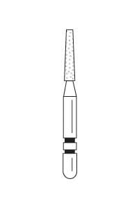 Two Striper Diamond Bur, FG, Flat-End Taper, 701.9F, Fine, Red, 1.8 mm Major/0.9 mm Minor Diameter, 9 mm Length, 5/Pk, 2015371 thumbnail 13