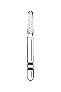Two Striper Diamond Bur, FG, Round-End Taper, 782.6C, Coarse, Green, 1.4 mm Major/1.1 mm Minor Diameter, 6 mm Head Length, 5/Pk, 2015423 thumbnail 14