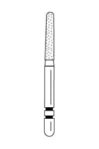Two Striper Diamond Bur, FG, Round-End Taper, 783.8C, 1.7 mm Major/1.3 mm Minor Diameter, 8 mm Length, Coarse, Green, 5/Pk, 2015427 thumbnail 18