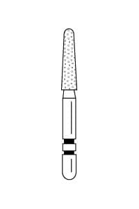 Two Striper Diamond Bur, FG, Round-End Taper, 780.7C, Coarse, Green, 2.1 mm Major/1.4 mm Minor Diameter, 5/Pk, 2015463 thumbnail 13