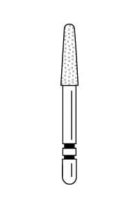 Two Striper Diamond Bur, FG, Round-End Taper, #785.7C, Coarse, Green, 2.4 mm Major/1.5 mm Minor Diameter, 5/Pk, 2015469 thumbnail 14