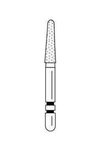 Two Striper Diamond Bur, FG, Round-End Taper, #767.7F, Fine, Red, 1.8 mm Major Diameter, 5/Pk, 2015483 thumbnail 14