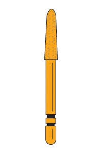 Two Striper Gold-Plated Curettage Diamond Burs, FG, 257.SB, Medium, Blue, 2.0 mm, 5/Pk, 2015623 thumbnail 13