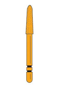 Two Striper Gold-Plated Diamond Bur, FG, Curettage, 258.SB, Medium, Blue, 2.2 mm Major Diameter, 5/Pk, 2015627 thumbnail 14
