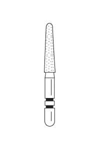 Two Striper ShortCut Diamond Bur, FGSS, Round-End Taper, 770.8 S, 1.8 mm, Coarse, Green, 5/Pk, 2015905 thumbnail 14