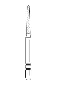 Two Striper Diamond Bur, FG, Round-End Taper, #777.8C, Coarse, Green, 1.1 mm, 5/Pk, 2015972 thumbnail 13