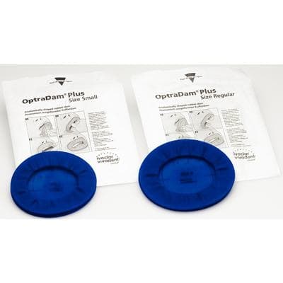 OptraDam Plus Preframed Latex Rubber Dam, Assortment (25 Small & 25 Regular), 50/Box, 627401AN thumbnail 11
