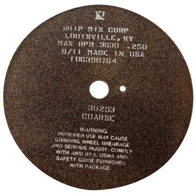 Whip Mix #30292 Model Trimmer Wheel, 12" Coarse Abrasive, with Gasket, 1/Pk thumbnail 8