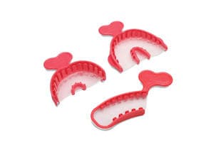 T-Loc Triple Tray Adhesive-Free Dual-Arch Impression Trays, Posterior, Coral, 35/Box, 1006204 thumbnail 15