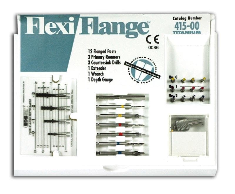 EDS Flexi-Flange Titanium Endodontic Post Introductory Kit, Sizes 0/1/2, 415-00 thumbnail 3