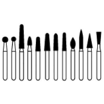 Zir-Cut™ Diamond Bur, HP, Football, #Z368-023, 2.3 mm x 5.0 mm, Blue, 1/Pkg thumbnail 12