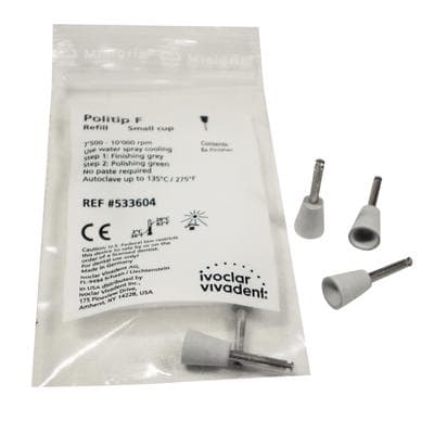 Politip-F Finishers, Small Cup (D), Gray, 6/Pkg, Refill, #533604 thumbnail 14