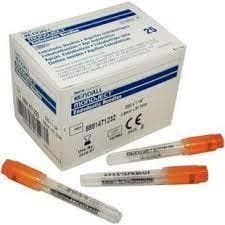 Monoject Endodontic Irrigation Needles, 23 Gauge x 1-1/4", Orange, Luer Lock, 25/Box, 8881471232 thumbnail 22