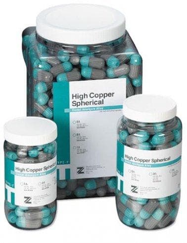 Zenith Type-T Spherical Amalgam Alloy Capsules, Fast Set, 3 Spill, 800 mg, Aqua/White, 500/Pack, 61037 thumbnail 10