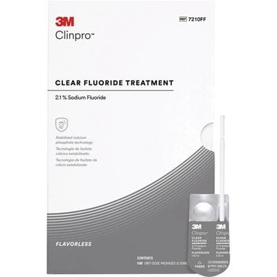 3M Clinpro Clear Fluoride Treatment, Flavorless, 2.1% Sodium Fluoride, 0.5 mL Unit Dose, 100/Pk, 7210FF thumbnail 14