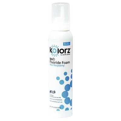 Kolorz Sixty-Second Fluoride Foam, Blue Raspberry, 1.23% APF, 4.4 oz Can, 766204 thumbnail 13