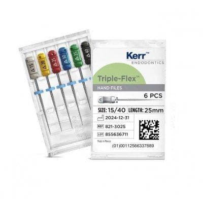 Kerr K-Flex Endodontic Files, Stainless Steel, 21mm, #15-40 Assorted, 6/Pack, 821-4021 thumbnail 21