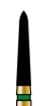 Alpen X1 Sterile Single-Use Diamond Bur, FG 879K-014, Medium Grit, Pointed Taper, 25/Pk thumbnail 4