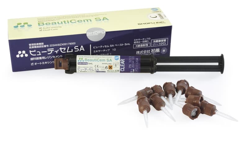 Shofu BeautiCem SA Self-Adhesive Dual-Cure Resin Cement, Ivory, 5 mL Auto-Mix Syringe Kit, 3214 thumbnail 7