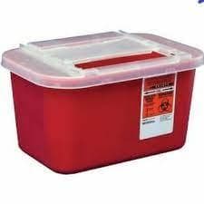 Cardinal Health Sharps-A-Gator Sharps Container, 1 Gallon, Red with Clear Sliding Lid, 31143699 thumbnail 8