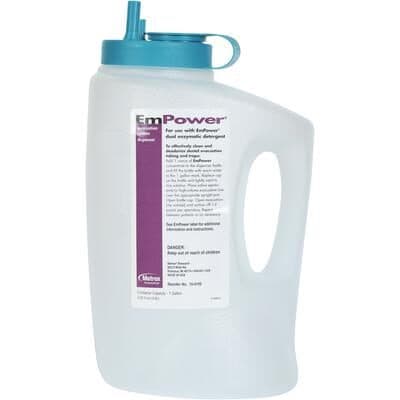 EmPower® Multi-Enzymatic Detergent Dispenser, 1 Gallon, Clear Bottle with Blue Top, 10-4199 thumbnail 6