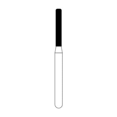 NTI Diamond Bur, FG, Cylinder Modified Shoulder, #C837KR-012, 1.2 mm, Coarse, Green, 5/Pk thumbnail 14