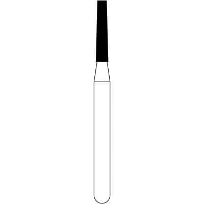 NTI® FG Diamond Bur, Fine Grit, Flat End Taper, #846-012, 1.2 mm Diameter, 6.0 mm Length, Red Ring, 5/Pkg thumbnail 11
