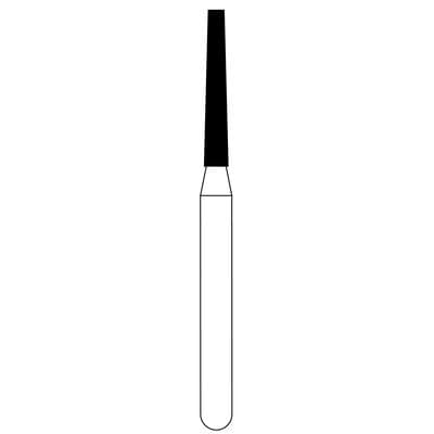 NTI Friction Grip Diamond Bur, Fine Grit, Flat End Taper, #847-014, 1.4 mm Head, 8.0 mm Length, 5/Pk thumbnail 11
