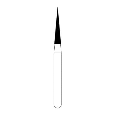 NTI Diamond Bur, FG, Needle #858, 1.6 mm, Fine, Red, 5/Pk, F858-016 thumbnail 16
