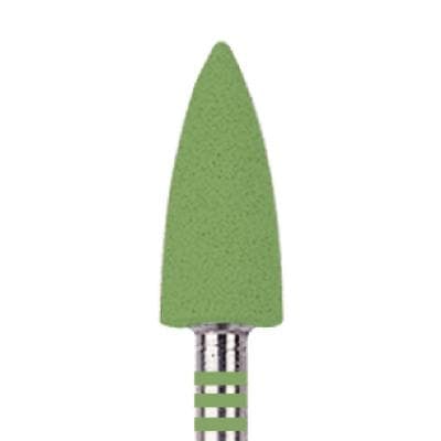 Kerr NTI CeraGlaze Diamond-Impregnated Porcelain Polisher, Green Coarse Pre-Polishing, Flame, HP Shank, P344, 1/Pk thumbnail 17