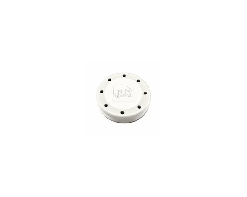 Kerr Magnetic Bur Block, 8-Hole, Round, White, Autoclavable, 1-5/8" D x 1/2" H, 31002 thumbnail 9