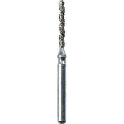 SimpliCut Sterile Single-Use Diamond Bur, Round End Cylinder, Spiral, Medium Grit, Friction Grip, KS1-T-D, 25/Pkg thumbnail 8