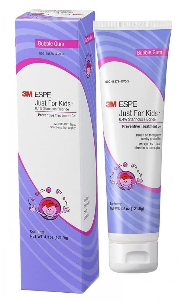 3M Just For Kids 0.4% Stannous Fluoride Brush-On Gel, Bubble Gum Flavor, 4.3 oz Tube, 12107B thumbnail 16