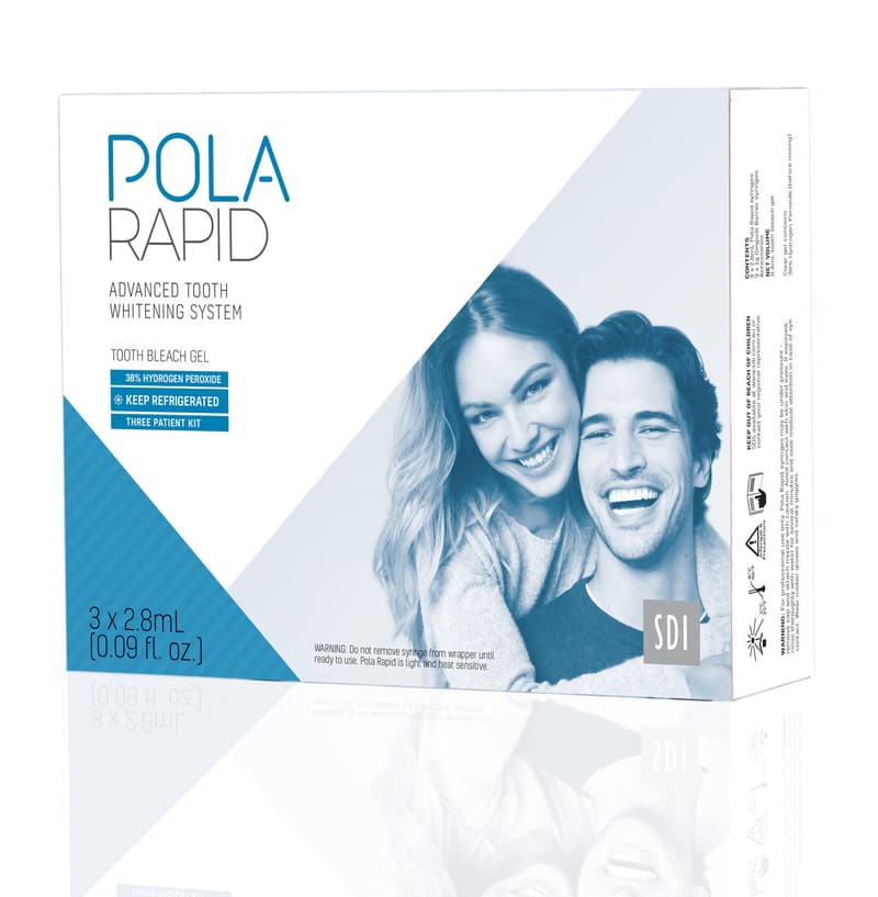Pola Rapid In-Office Tooth Whitening 3-Patient Kit, 38% Hydrogen Peroxide, 3 x 2.8 mL Syringes + 3 x 1g Gingival Barrier, 7700500 thumbnail 14