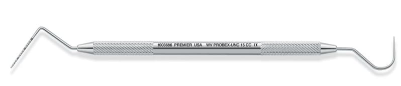 Premier Probex Double-Ended Periodontal Probe, UNC 15/23 Color-Coded, Round Handle, 1-15 mm Markings, 1/Pk, 1003686 thumbnail 13