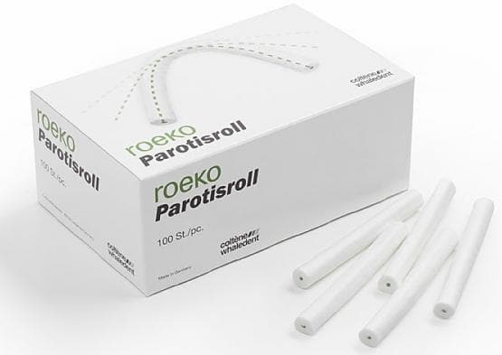 Roeko Parotisroll #3 Dental Cotton Rolls, Non-Sterile, with Plastic Rod, 3/8" x 4", 100/Box, 160003 thumbnail 15