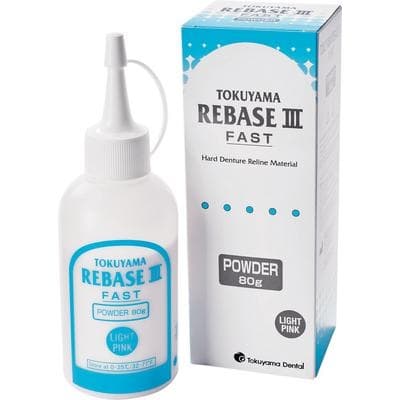 Tokuyama Rebase III Hard Denture Reline Powder, Light Pink, 80 g Bottle, 20661 thumbnail 24