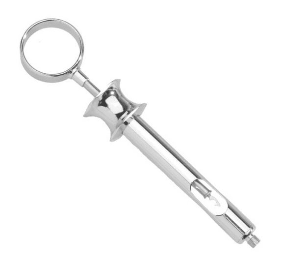 Vista Apex Astra Style 1.8 cc Aspirating Syringe, Chrome, Autoclavable, 1/Pk, 107001 thumbnail 9
