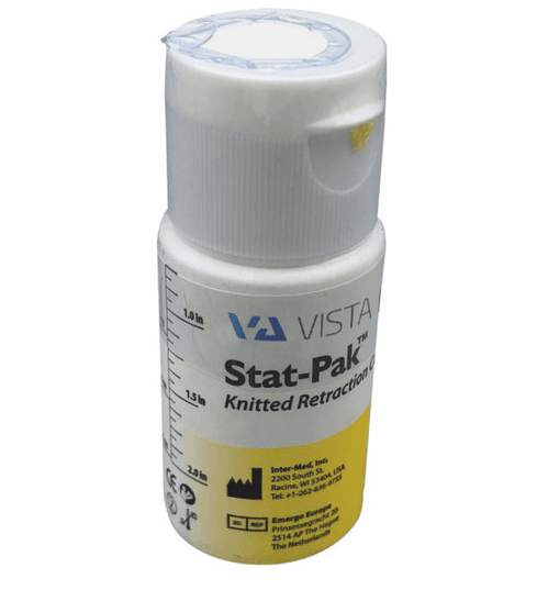 Stat-Pak Knitted Retraction Cord, Size 2, Yellow, Non-Impregnated, 100 in/Bottle, 302615 thumbnail 13