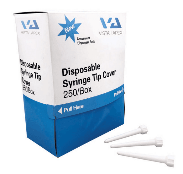 Vista Apex Syringe Tip Covers, White, 250/Pk, 301002 thumbnail 10