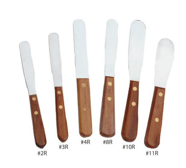 Vista Apex #2R Spatula, Wood Handle, Stainless Steel Blade, VIS-105020 thumbnail 3