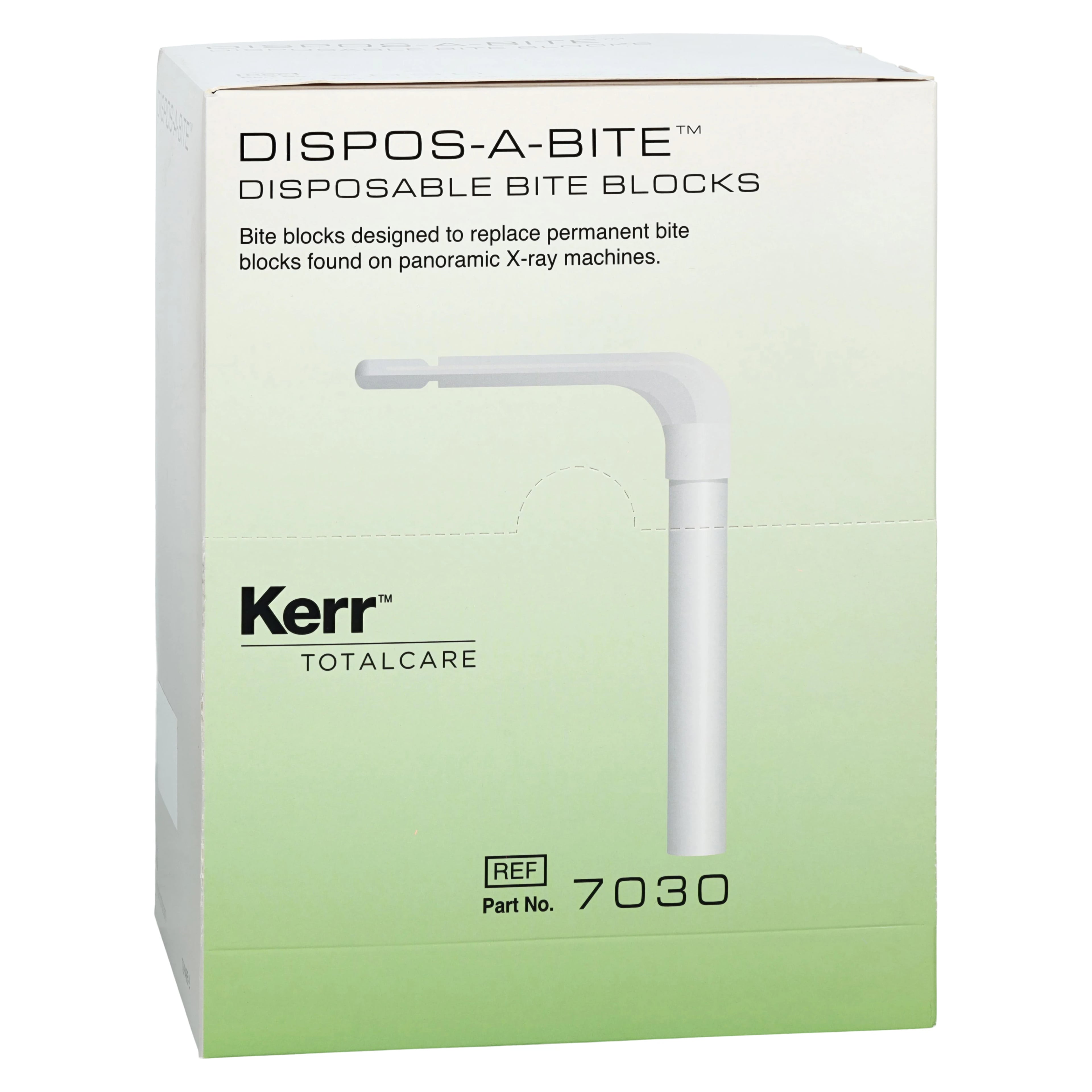 Dispos-a-Bite Disposable Biteblock for Phillips/Den-Tal-Ez/Soredex Panoramic X-Ray, White, 100/Box, 7030C
