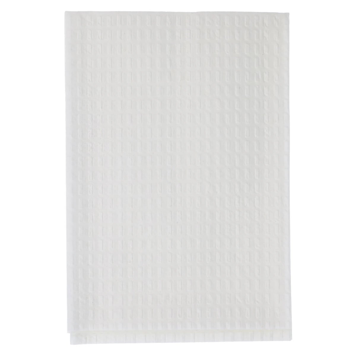 Tidi Products All Tissue 3-Ply Tissue Patient Bib/Towel, 13" x 18", White, Waffle-Embossed, 500/Case, 918101