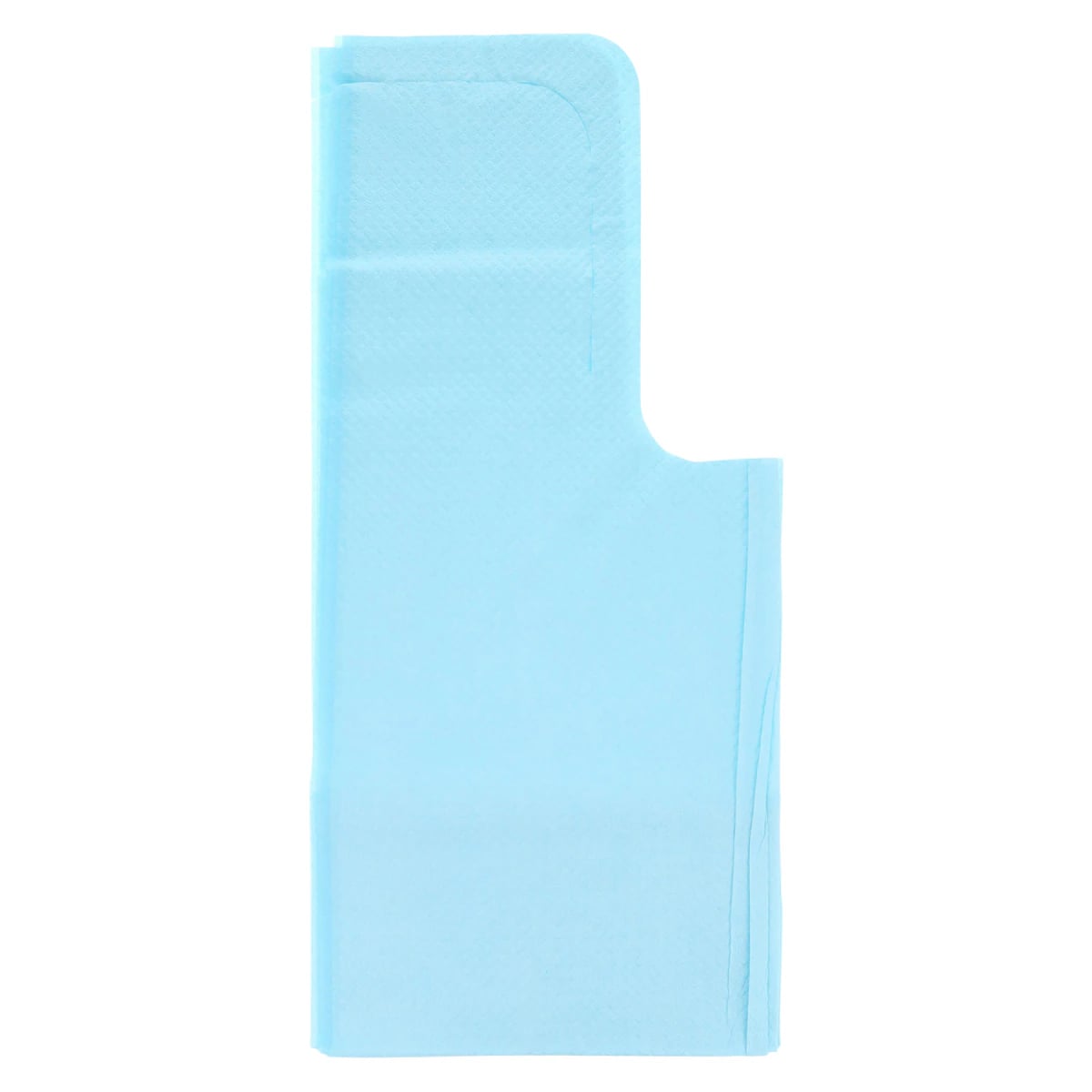 Tidi Products Chainless Bibs with Ties, 18" x 25", Blue, 1-Ply Tissue/1-Ply Poly, 250/Case, 917673