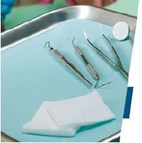 Tidi Choice Heavyweight Paper Tray Covers, Mini (F), 5" x 8", Blue, 1000/Box, 917573