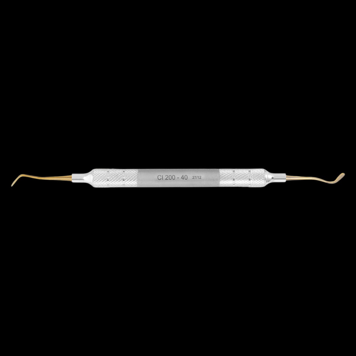 A. Titan Instruments PFI 13 Composite Instrument, Double-End, Stainless Steel with Titanium Nitride Tips, 1/Pk