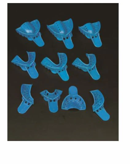 Excellent Disposable Impression Trays, #4 Medium Lower, Perforated Plastic, 12/Pk, IT-ML
