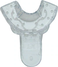 Vista Apex Clear Plastic Impression Trays, Anterior, #9, Perforated, 12/Bag, 310009