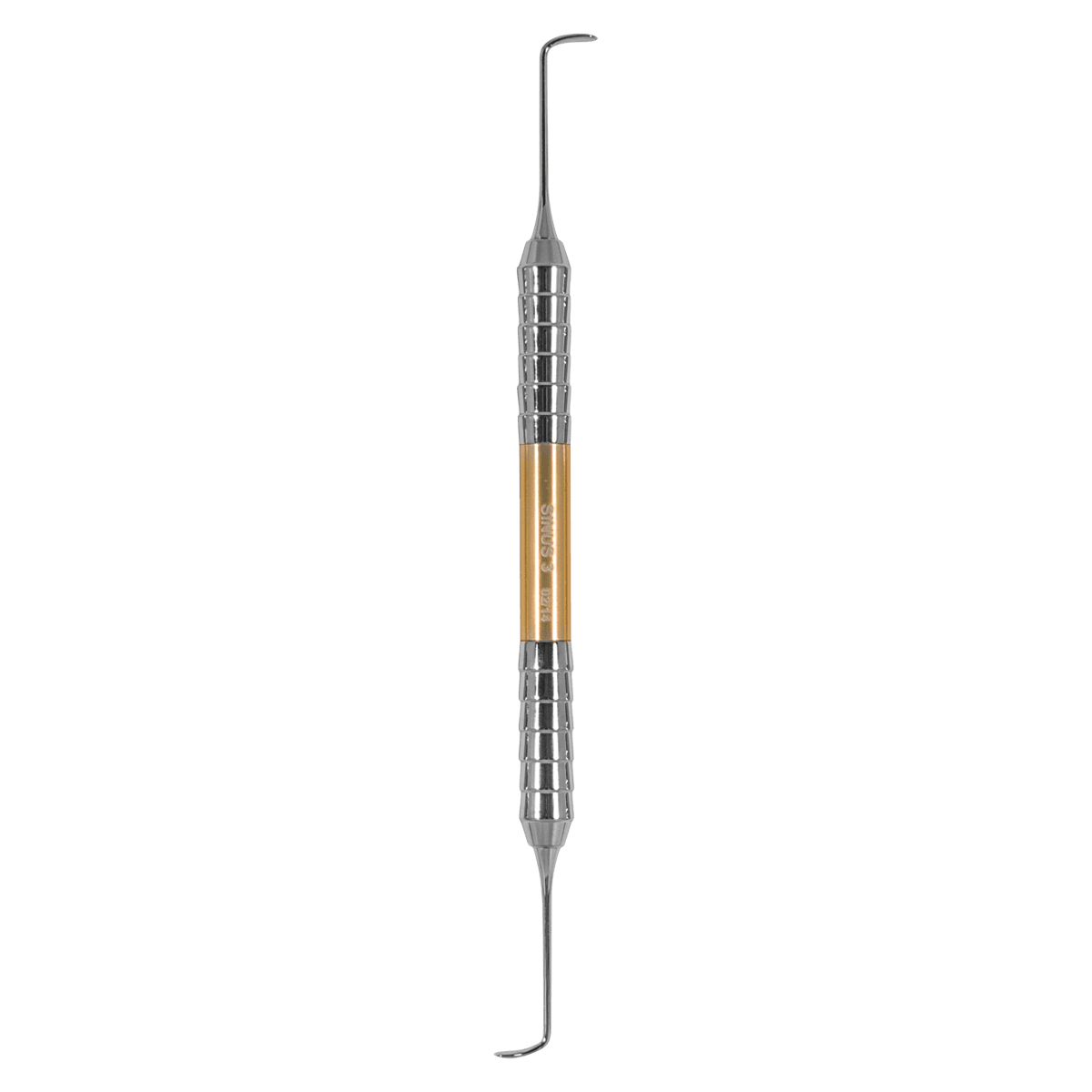 A. Titan Sinus 3 Sinus Lift Instrument, 90/90 Degree Smooth Tip, Anodized Yellow, 440A Stainless Steel, Each