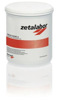 Zetalabor Laboratory Silicone Putty, Standard Pack, 2.6 kg Tub, Gray, 1/Pk, C400790